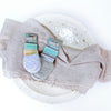 Handsocks 1001 ELODIE (Chevron w/Grey) Plush Stay-On Strap-Free No-Scratch Warm Baby & Kid Mittens