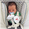 Handsocks 104XS CLEMSON (Logo) Plush Stay-On Strap-Free No-Scratch Warm Baby & Kid Mittens