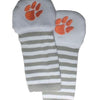 Handsocks 104XS CLEMSON (Logo) Plush Stay-On Strap-Free No-Scratch Warm Baby & Kid Mittens