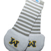 Handsocks 108S MICHIGAN (Logo) Plush Stay-On Strap-Free No-Scratch Warm Baby & Kid Mittens