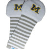 Handsocks 108S MICHIGAN (Logo) Plush Stay-On Strap-Free No-Scratch Warm Baby & Kid Mittens