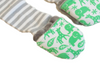Handsocks 700 NEWTON (Jungle w/Grey) Plush Stay-On Strap-Free No-Scratch Warm Baby & Kid Mittens